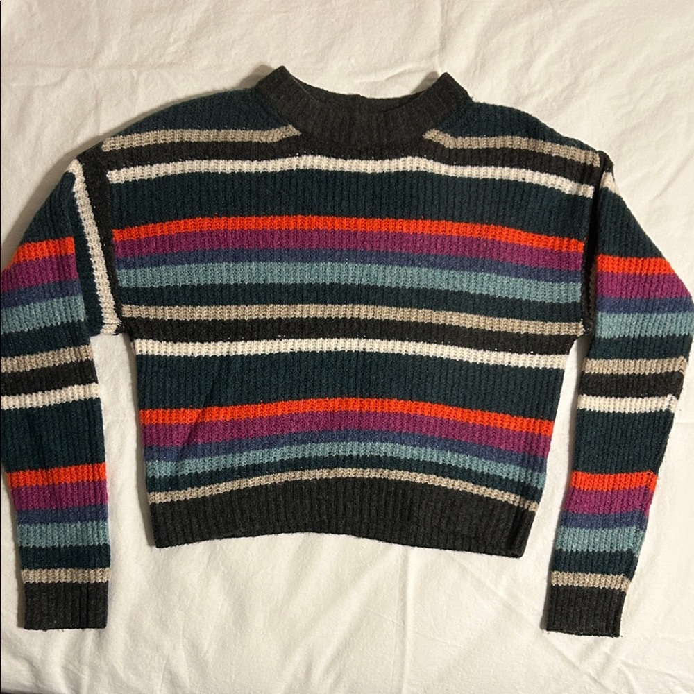 EUC AMERICAN EAGLE Multicolor Stripe Womens Juniors  Sweater Size XS-EXTRA SMALL